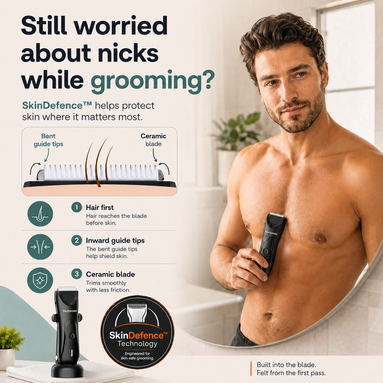 Nutsmate Groin & Body Hair Trimmer PLUS