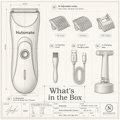 Nutsmate Groin & Body Hair Trimmer