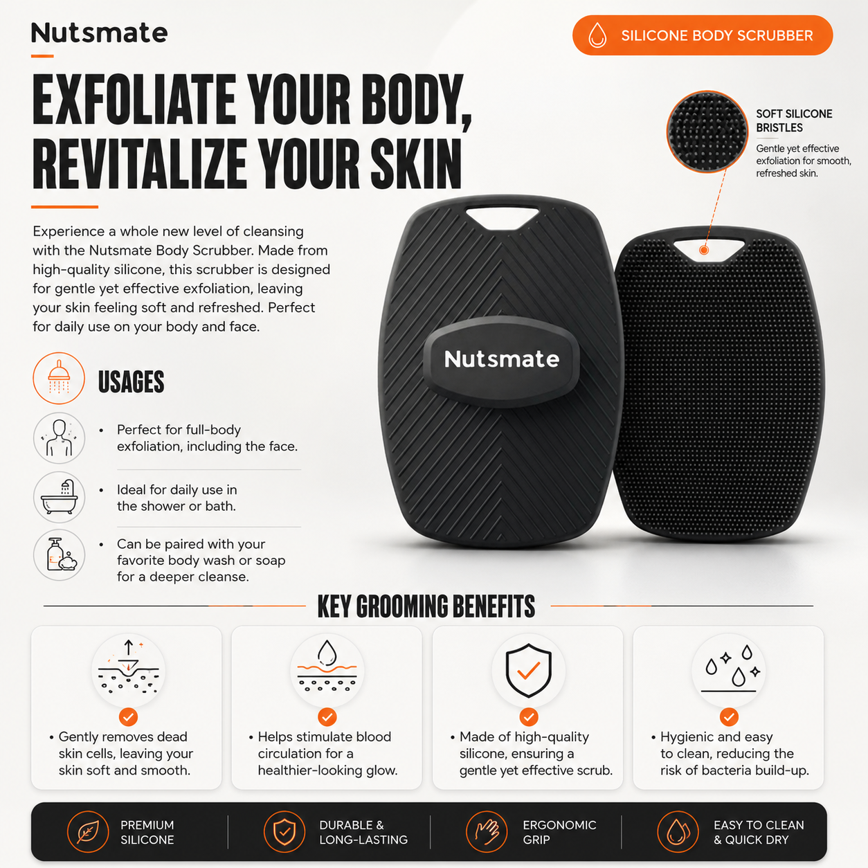 Nutsmate Body Scrubber